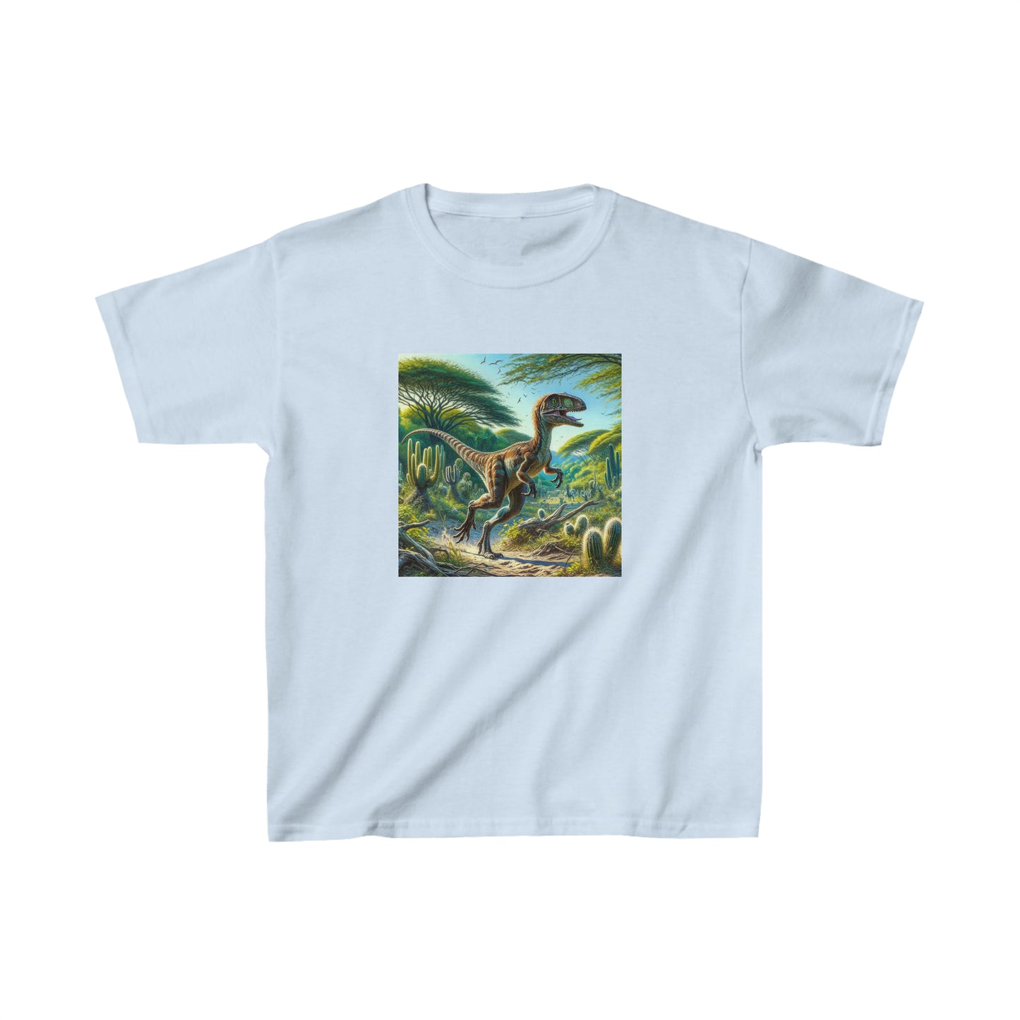 Eoraptor Dinosaur, oil pastel, Kids Heavy Cotton™ Tee
