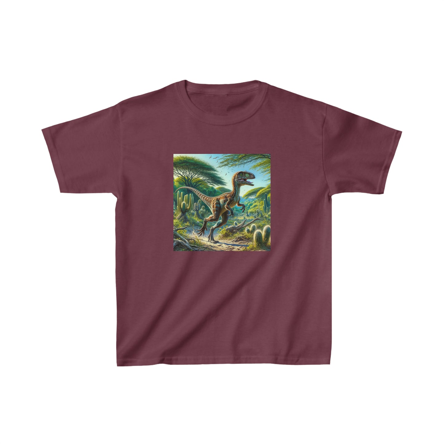 Eoraptor Dinosaur, oil pastel, Kids Heavy Cotton™ Tee