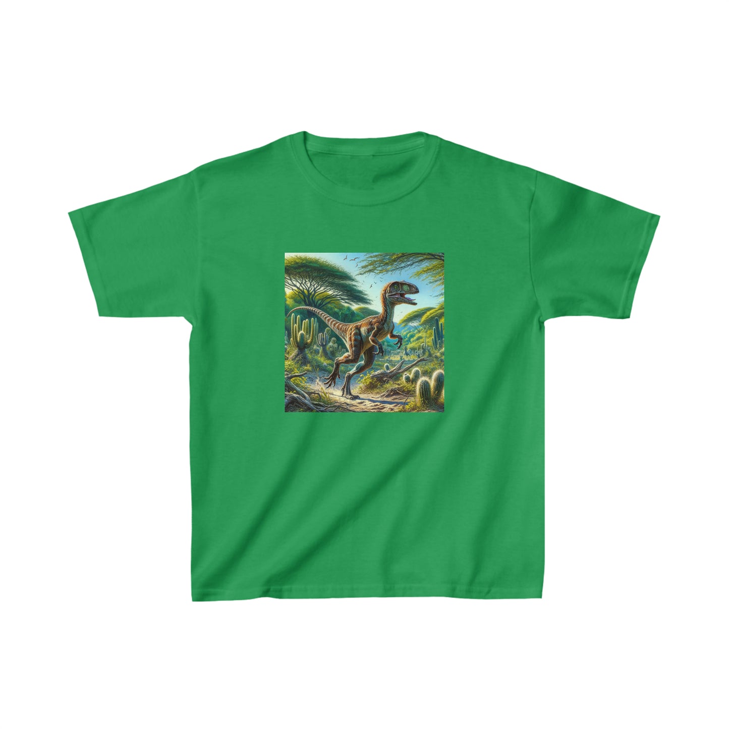 Eoraptor Dinosaur, oil pastel, Kids Heavy Cotton™ Tee