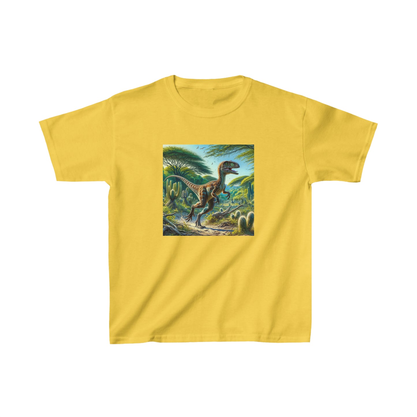Eoraptor Dinosaur, oil pastel, Kids Heavy Cotton™ Tee