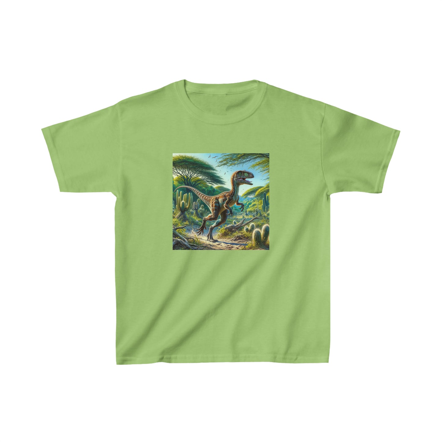 Eoraptor Dinosaur, oil pastel, Kids Heavy Cotton™ Tee