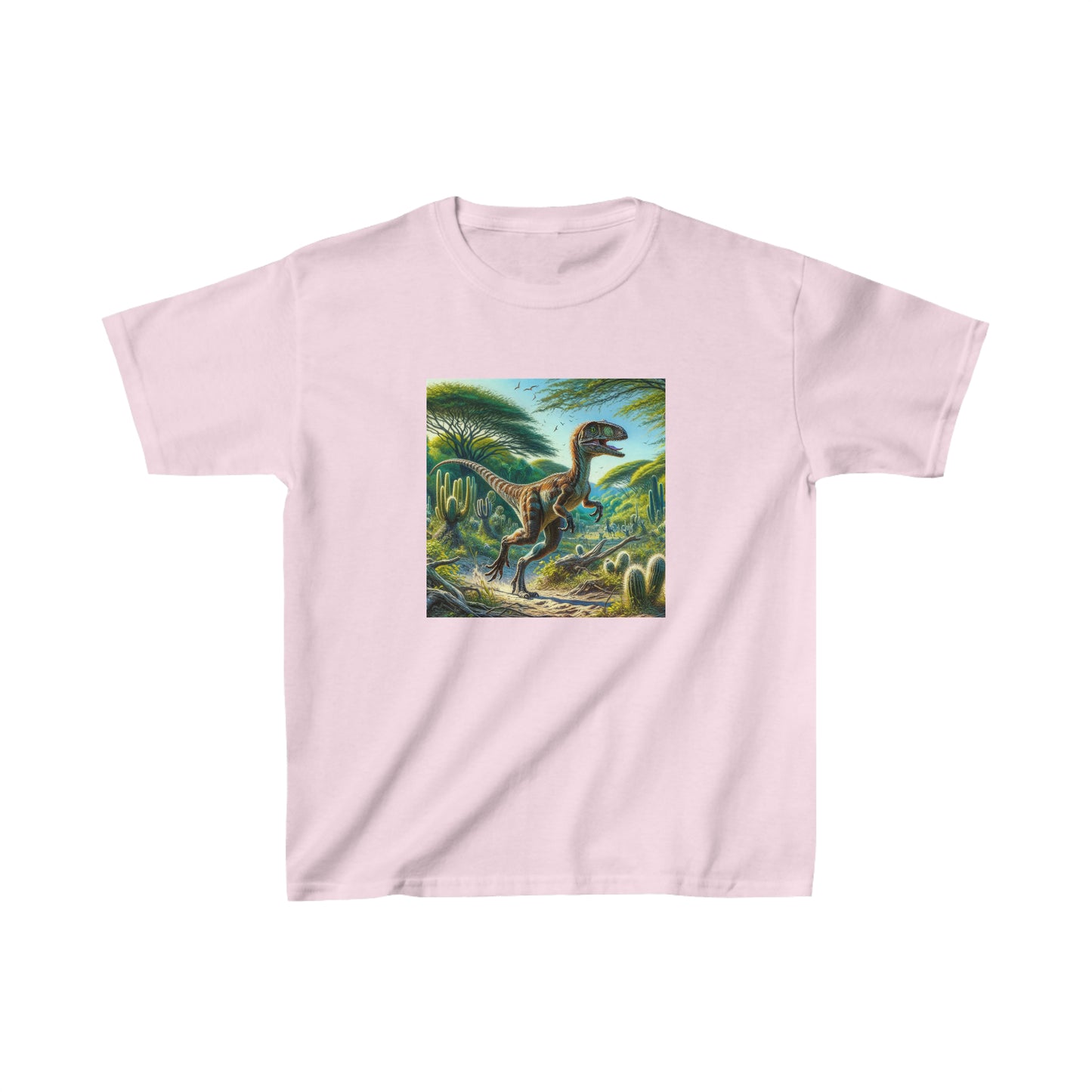 Eoraptor Dinosaur, oil pastel, Kids Heavy Cotton™ Tee