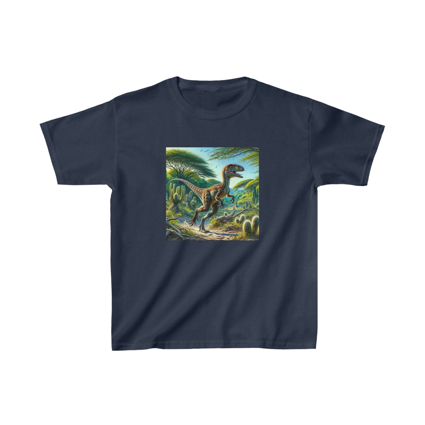 Eoraptor Dinosaur, oil pastel, Kids Heavy Cotton™ Tee