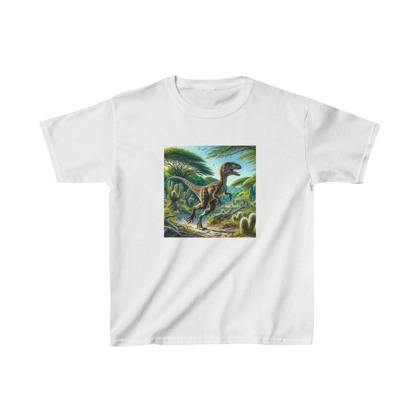 Eoraptor Dinosaur, oil pastel, Kids Heavy Cotton™ Tee