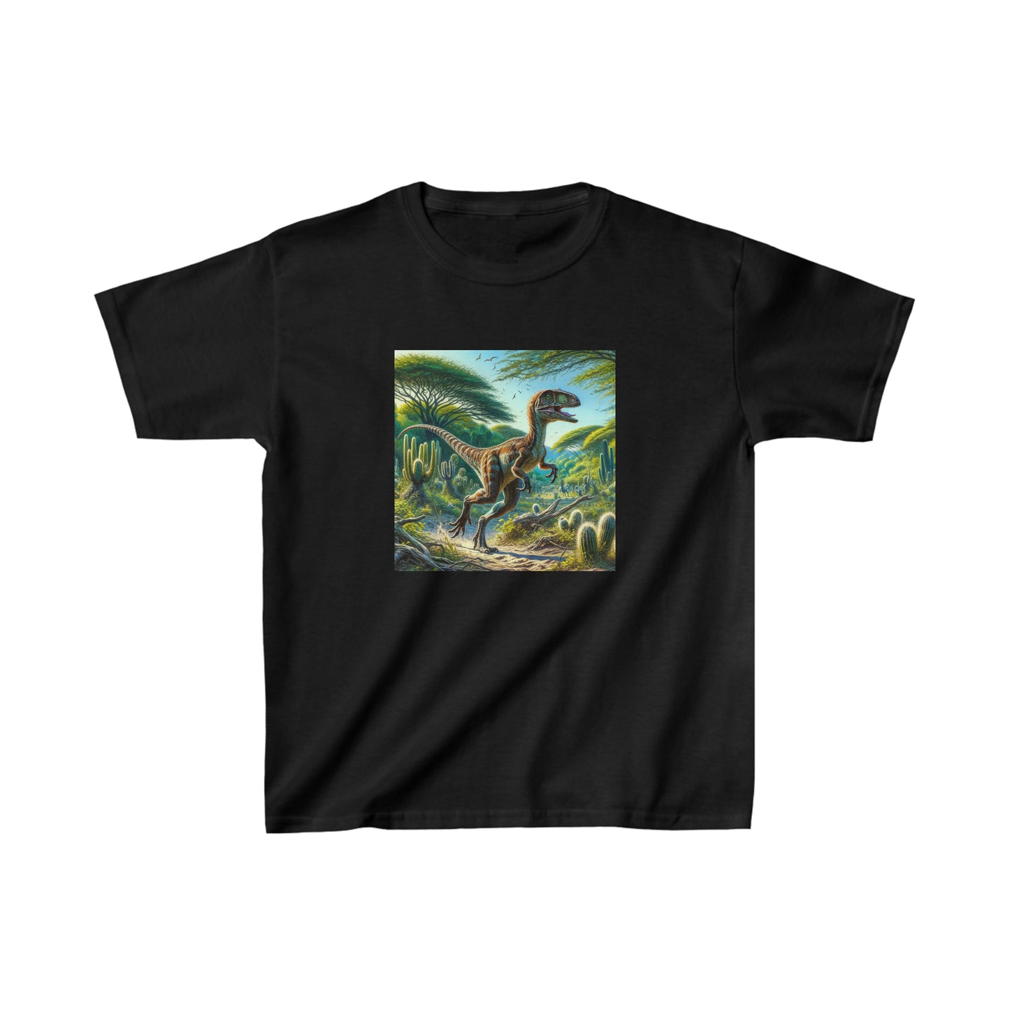 Eoraptor Dinosaur, oil pastel, Kids Heavy Cotton™ Tee