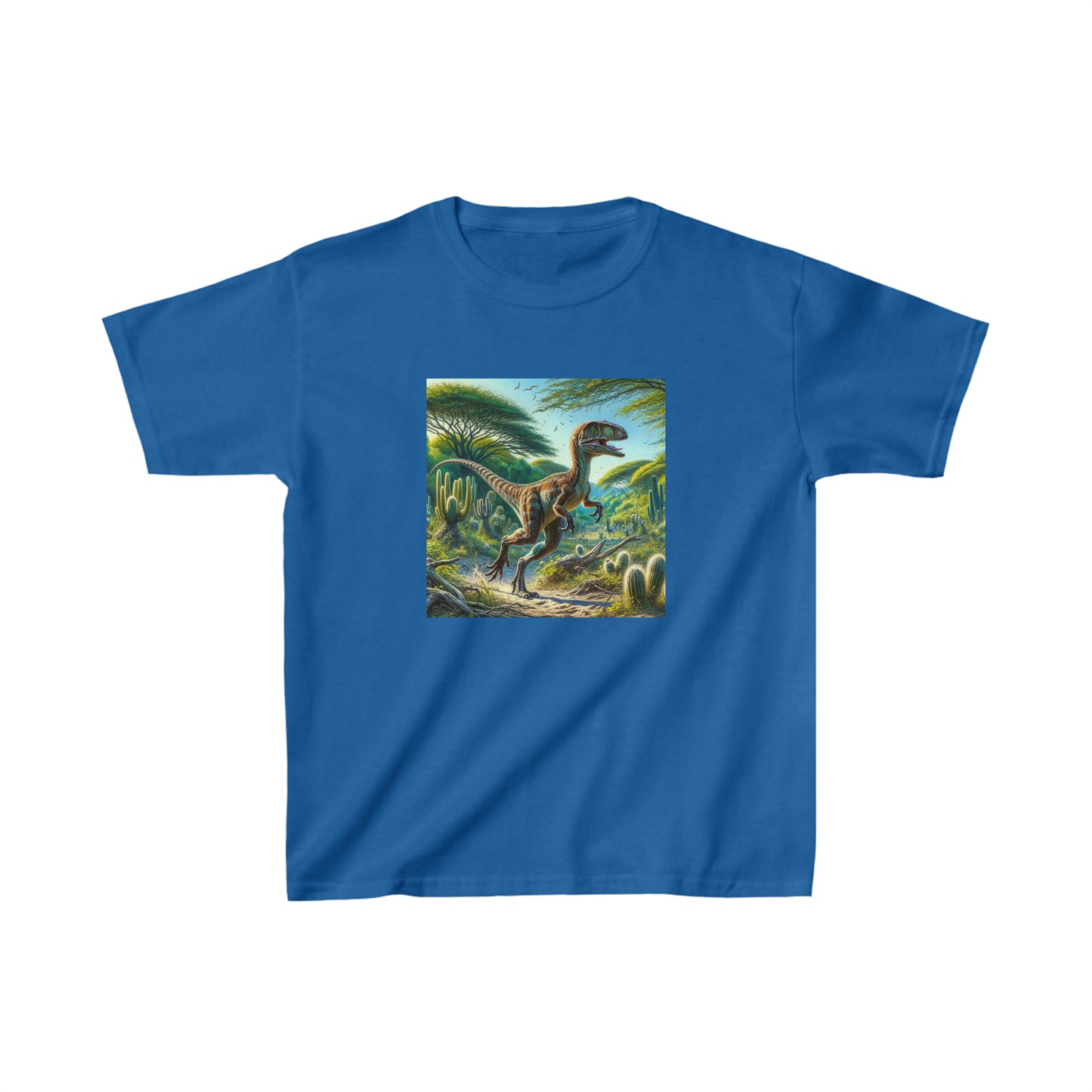 Eoraptor Dinosaur, oil pastel, Kids Heavy Cotton™ Tee