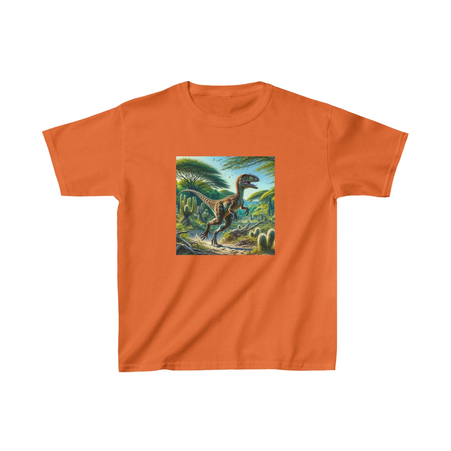 Eoraptor Dinosaur, oil pastel, Kids Heavy Cotton™ Tee