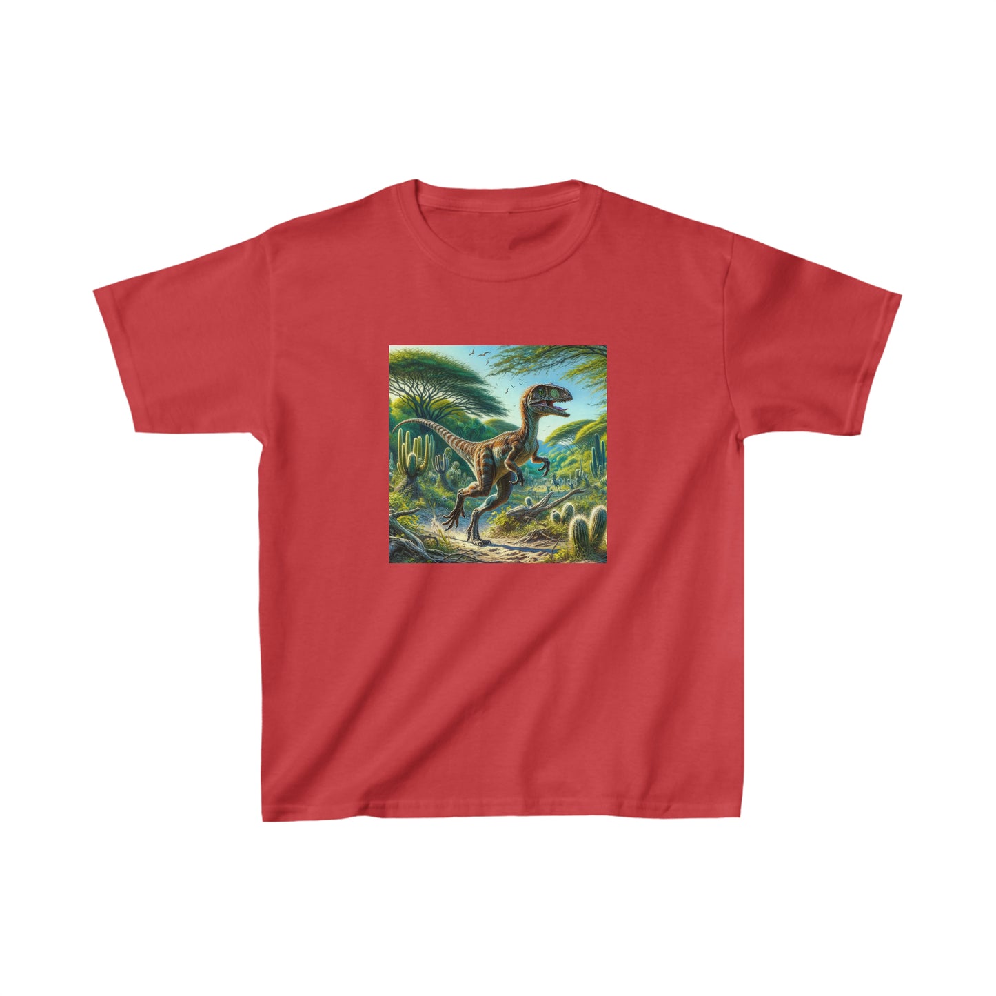 Eoraptor Dinosaur, oil pastel, Kids Heavy Cotton™ Tee