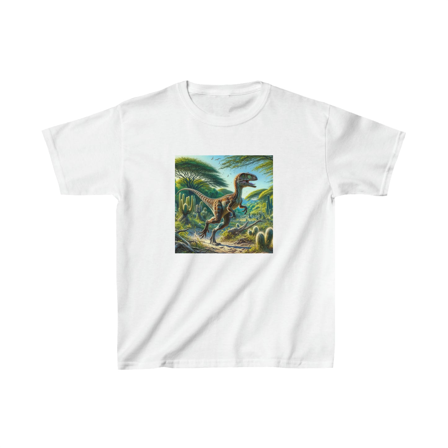Eoraptor Dinosaur, oil pastel, Kids Heavy Cotton™ Tee