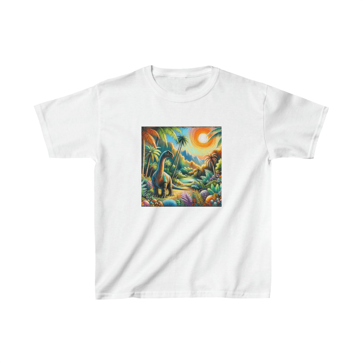 Diplodocus dinosaur, Kids Heavy Cotton™ Tee