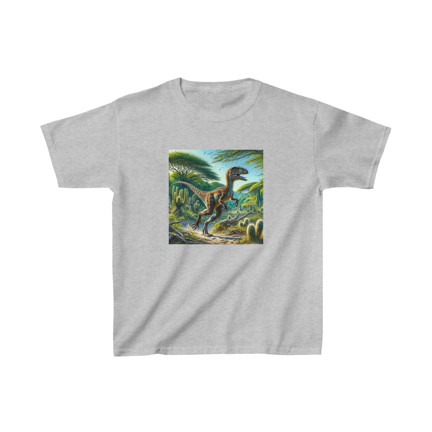 Eoraptor Dinosaur, oil pastel, Kids Heavy Cotton™ Tee