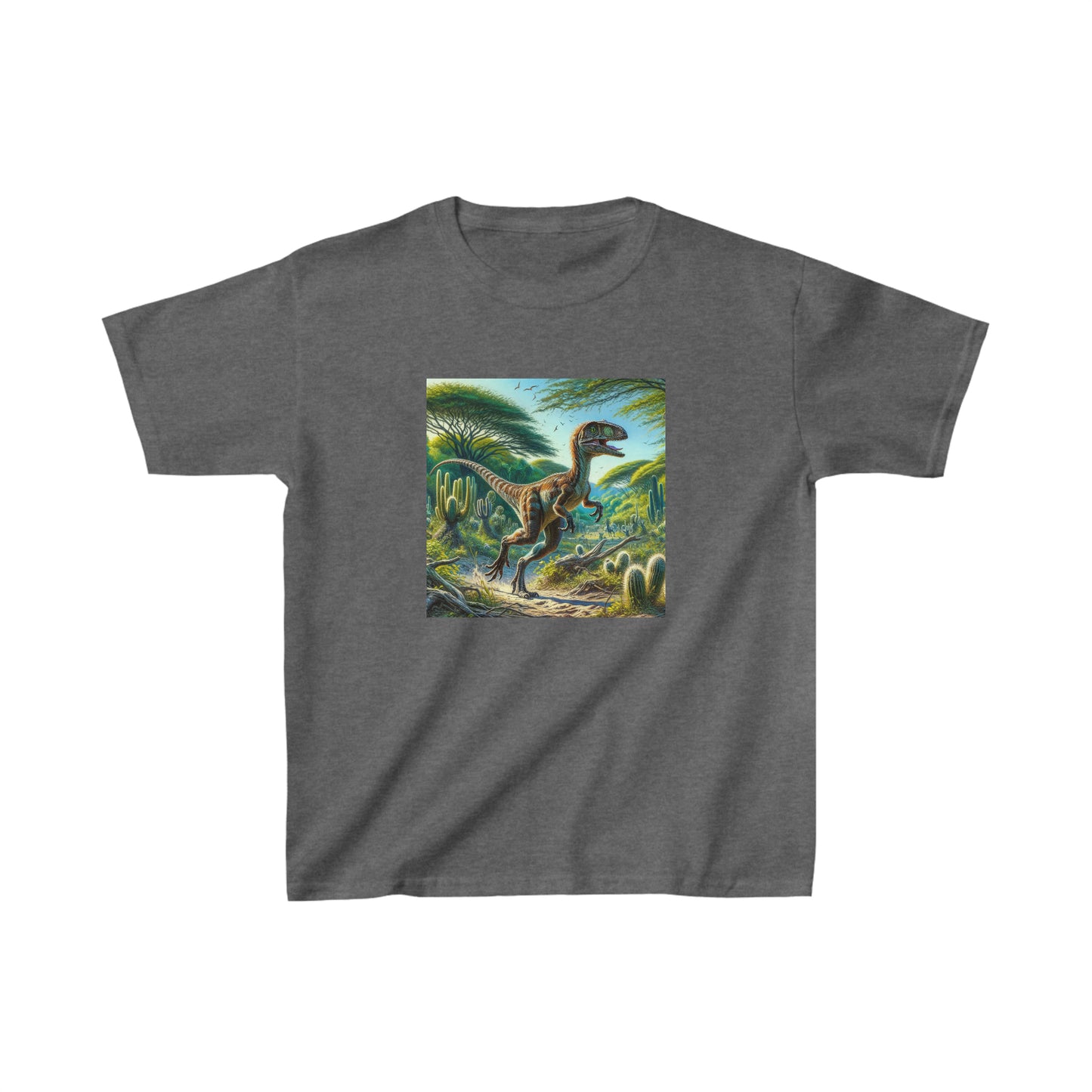 Eoraptor Dinosaur, oil pastel, Kids Heavy Cotton™ Tee